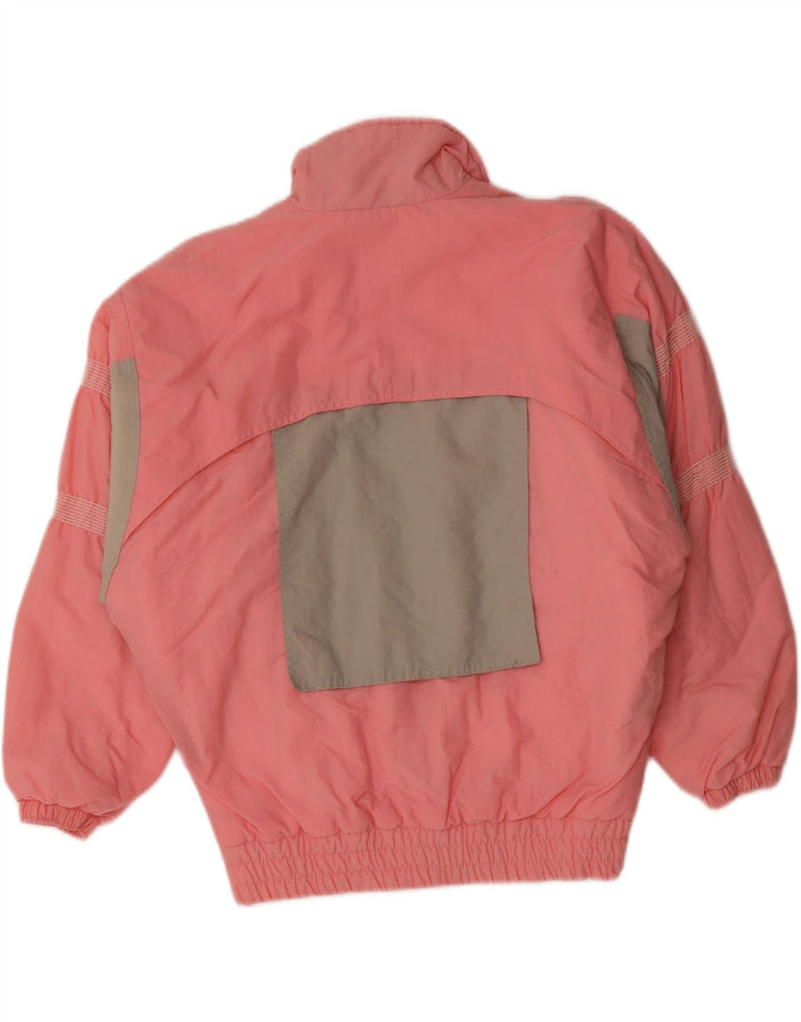 VINTAGE Womens Windbreaker Jacket UK 18 XL Pink Colourblock Vintage Vintage and Second-Hand Vintage from Messina Hembry 