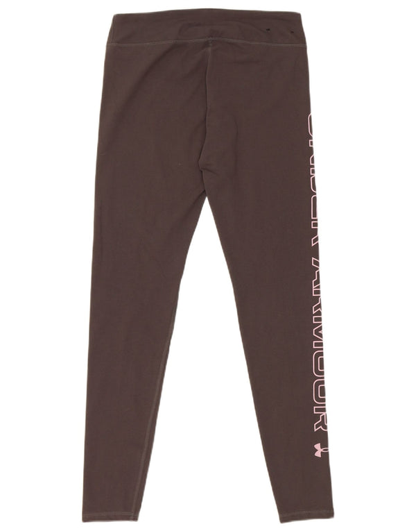 Under Armour Womens Graphic Leggings UK 10 Small Grey Cotton