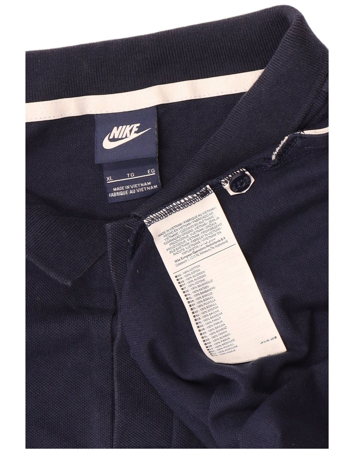 Męska koszulka polo NIKE XL, bawełniana, granatowa