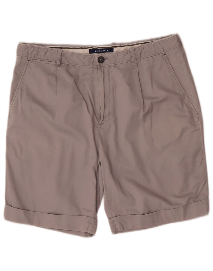 Męskie spodenki chino Zara EU 42 Large W32 szare