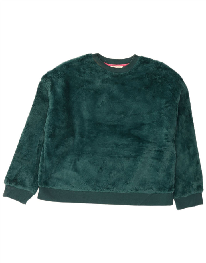 Damski sweter welurowy Marks & Spencer UK 14, średni zielony