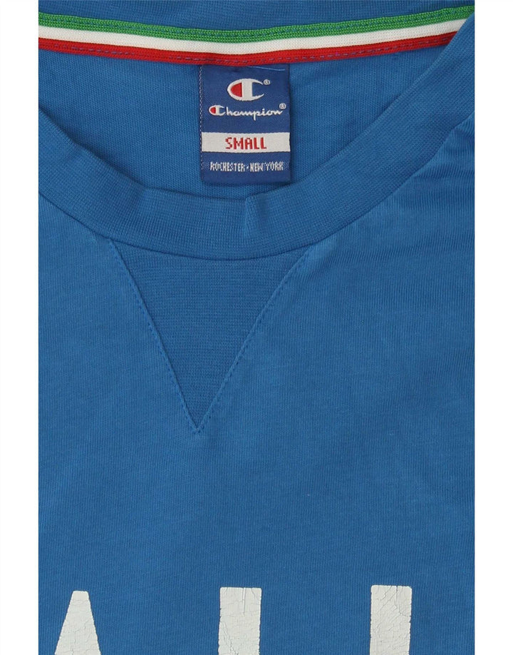 Męski T-shirt Champion Italia z grafiką, mały, niebieski