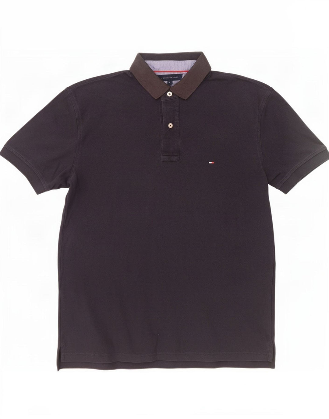 Męska koszulka polo Tommy Hilfiger, duża, granatowa, bawełniana