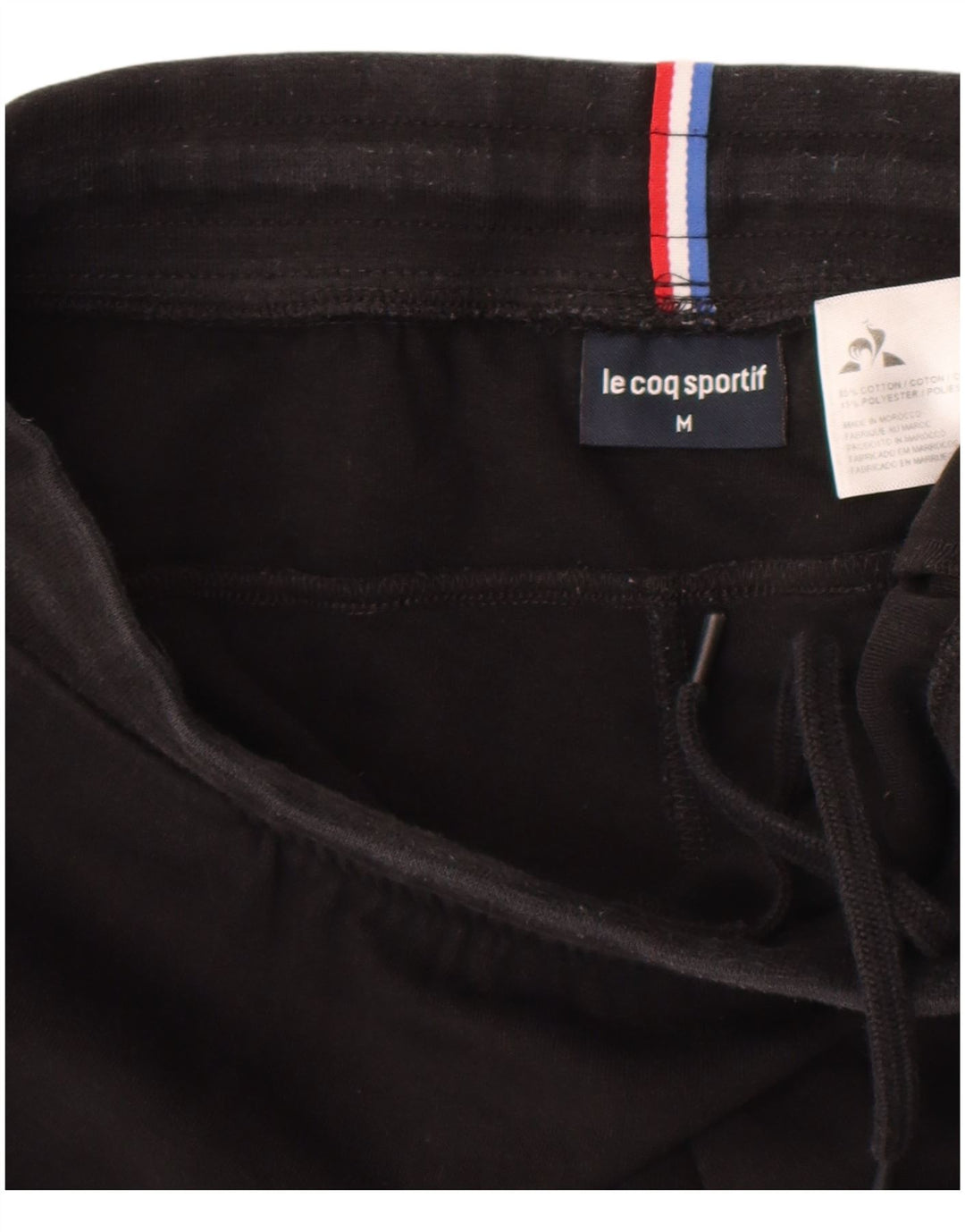 Męskie spodnie dresowe Le Coq Sportif Joggers, średnia czarna bawełna