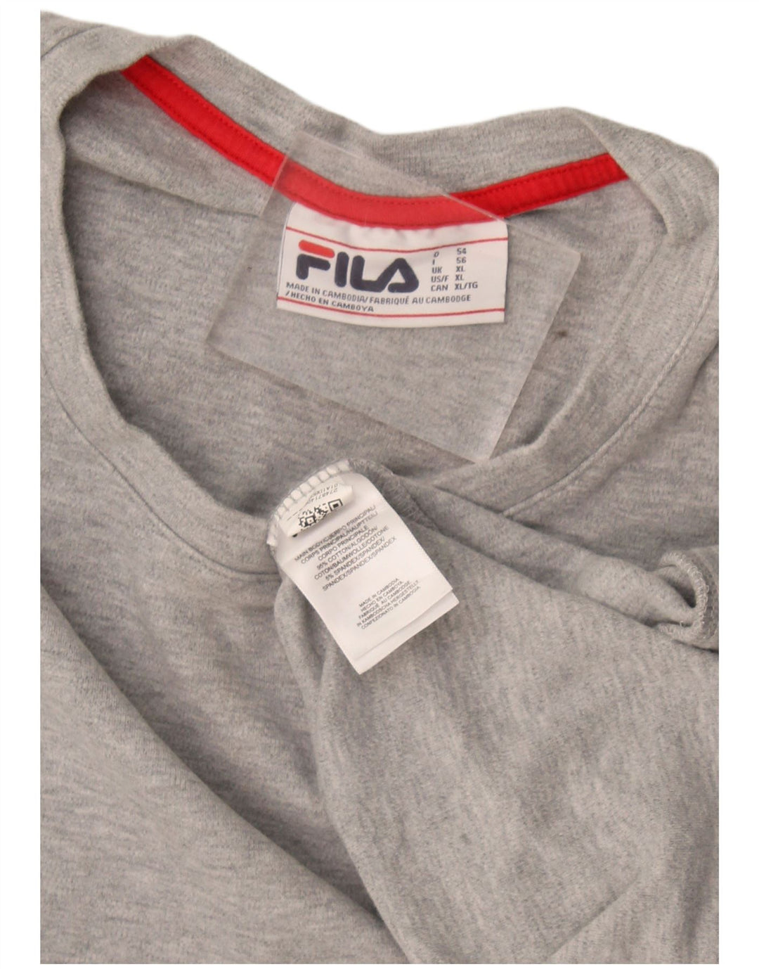 Bluza męska Fila XL, szara, bawełniana