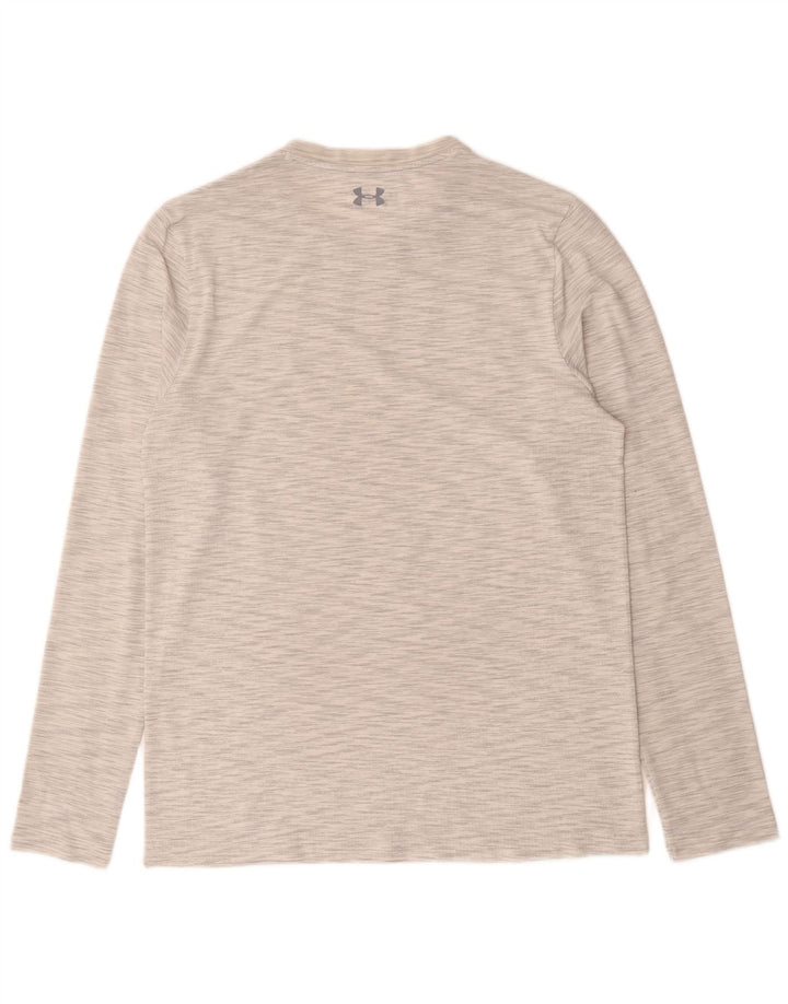 Męska koszulka Under Armour Heat Gear z długim rękawem, duża, szara, nakrapiana