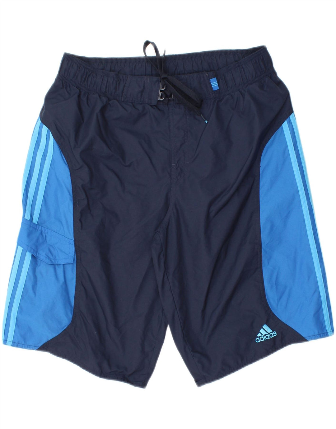 Męskie spodenki kąpielowe ADIDAS, średni granat, poliamid z blokami kolorów