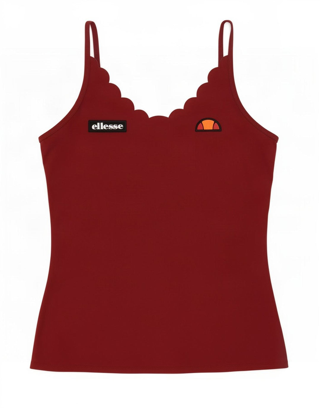 Damski top na ramiączkach Ellesse UK 12 Średni bordowy poliamid