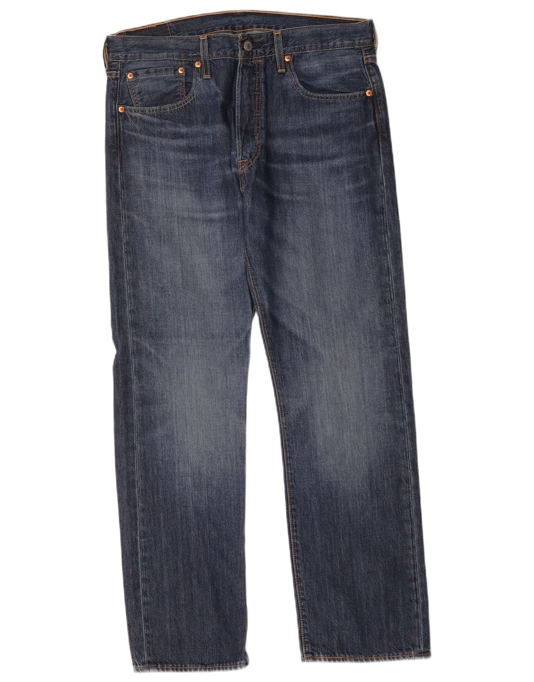 Męskie jeansy Levi's 501 Straight W33 L30 Niebieskie bawełniane