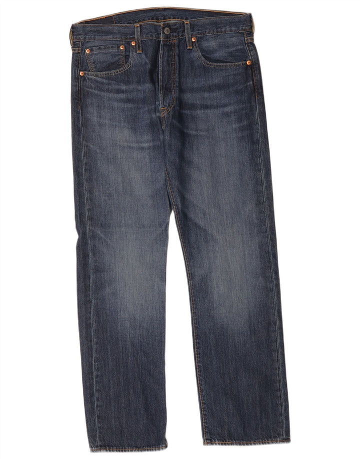 Męskie jeansy Levi's 501 Straight W33 L30 Niebieskie bawełniane