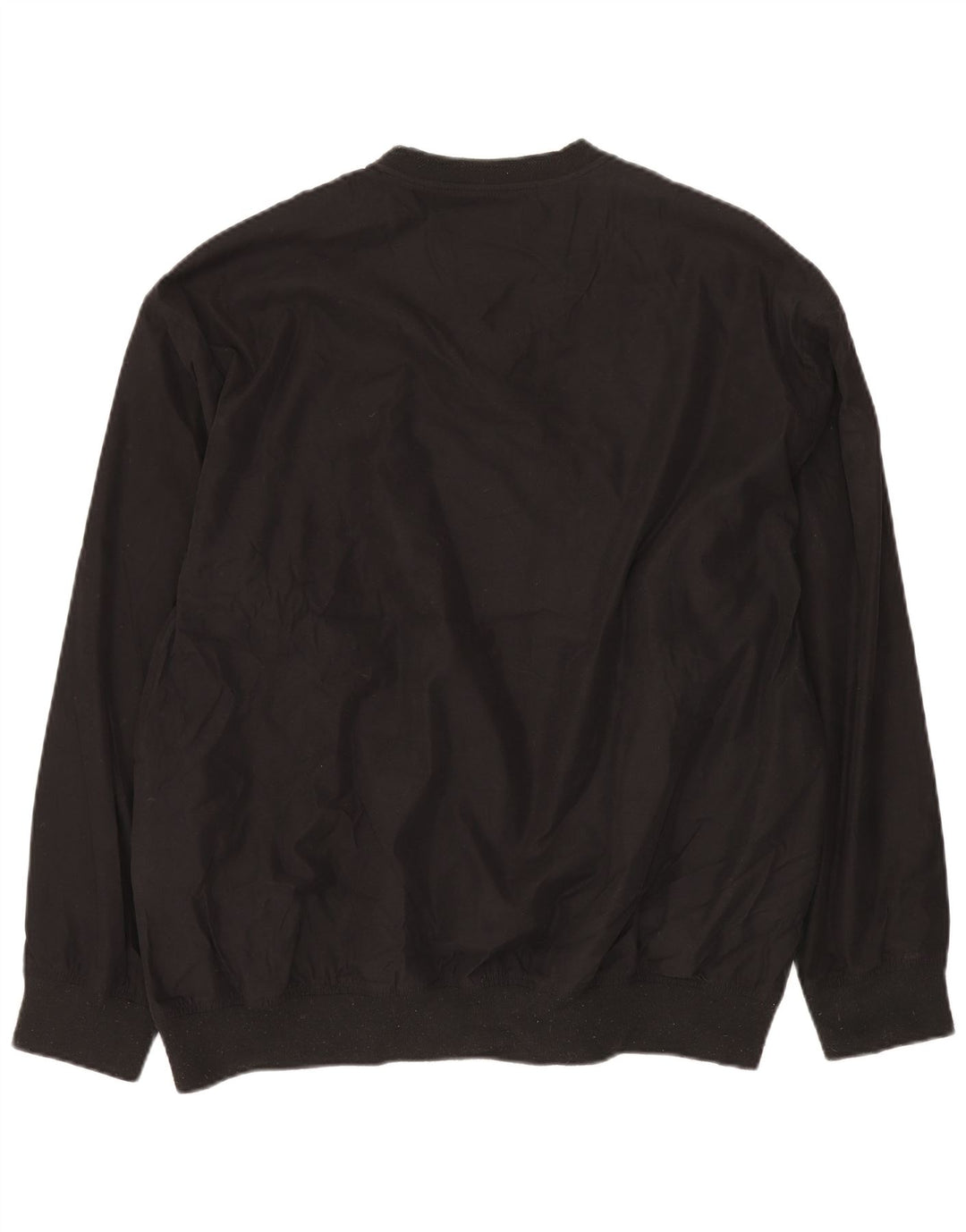 EDDIE BAUER Męski top o luźnym kroju z długim rękawem, duży, czarny poliester