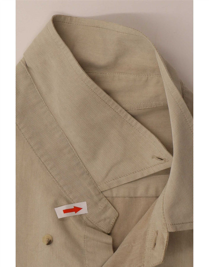 Koszula męska Marlboro Classics 2XL beżowa bawełniana