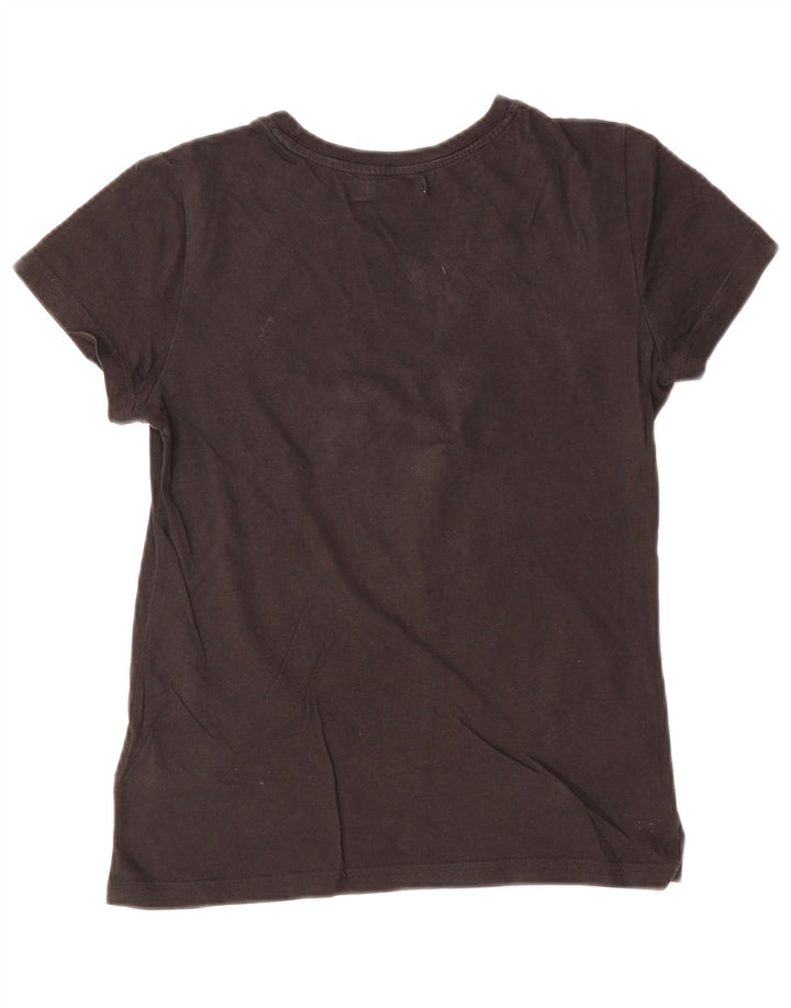 Damska koszulka z grafiką ADIDAS Top IT 40, mała, czarna, bawełniana