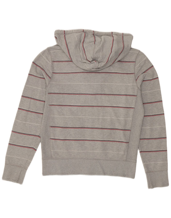 Damski sweter Tommy Hilfiger z grafiką i zamkiem błyskawicznym UK 14 w średnie szare paski