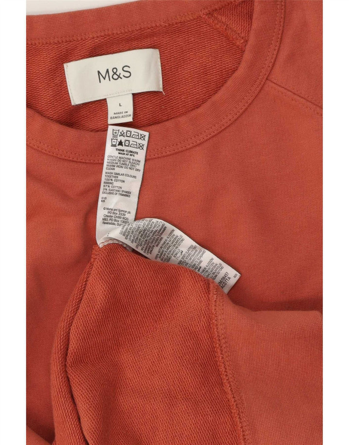 Marks & Spencer Męski sweter, duży, różowy, bawełniany