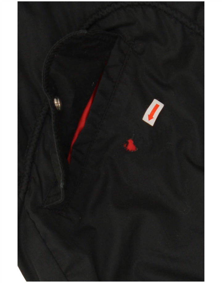 Damska kurtka wiatrówka Vintage UK 18 XL Czarny polietylen