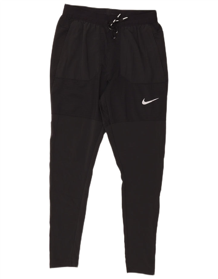 Damskie spodnie dresowe Nike Dri Fit UK 10, małe, czarne, poliestrowe