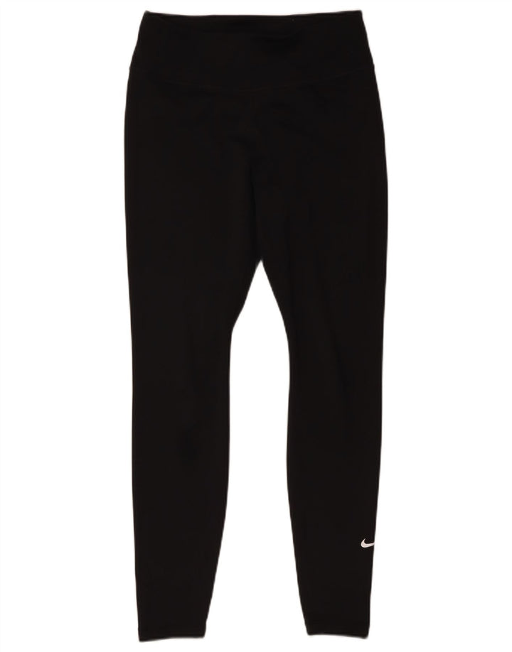 Damskie legginsy Nike Dri Fit UK 14, średni czarny poliester