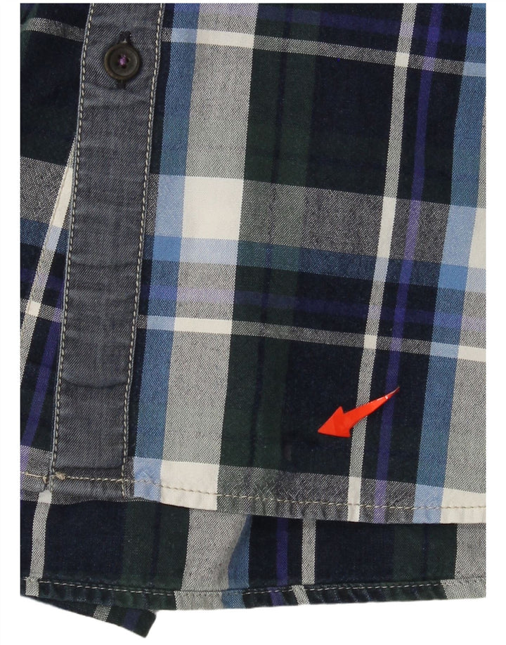 Koszula męska Ted Baker, rozmiar 4, duża, bawełniana, granatowa w kratkę