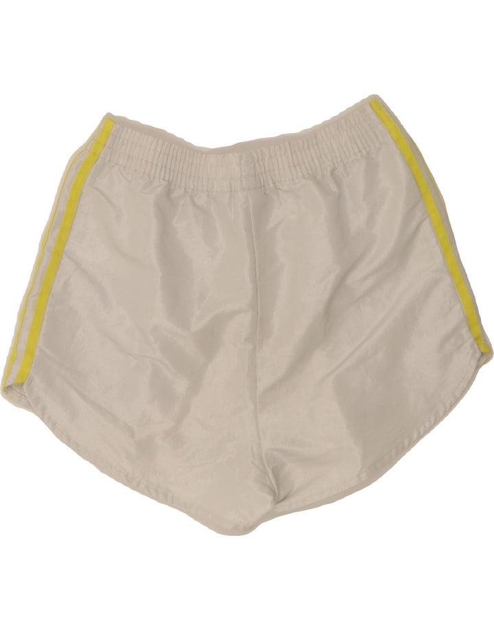 ADIDAS Womens Sport Shorts UK 6 XS  White Polyester Vintage Adidas and Second-Hand Adidas from Messina Hembry 