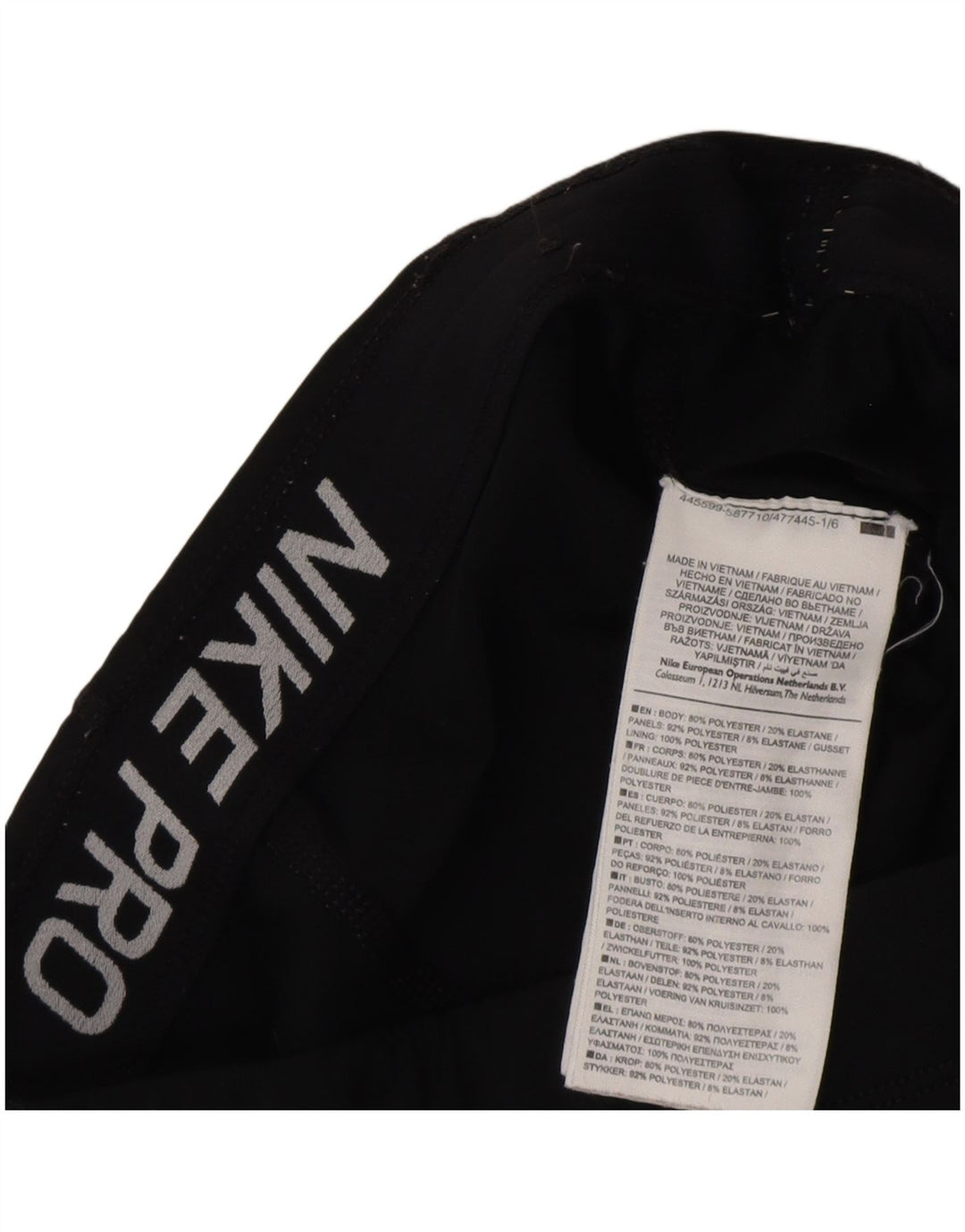 Damskie spodnie dresowe NIKE UK 10, małe, czarne, poliestrowe
