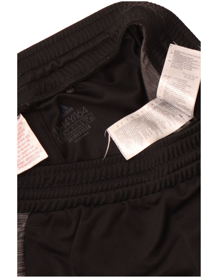 Chłopięce spodenki sportowe Adidas Aeroready 13-14 lat Czarny poliester z blokami kolorów