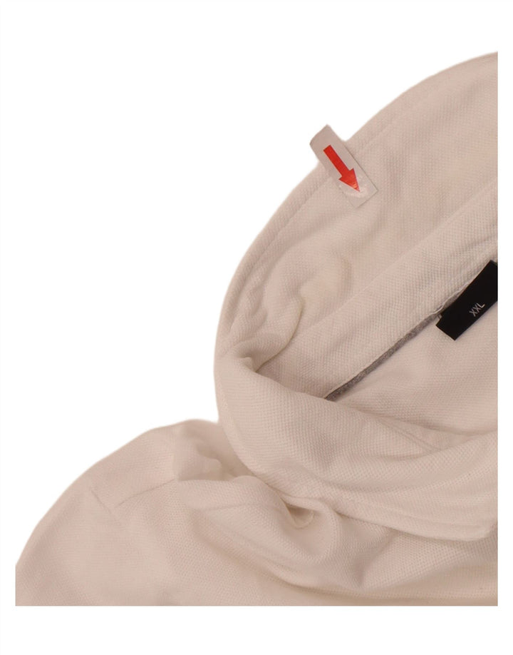 Męska koszulka polo Hugo Boss 2XL, biała bawełna