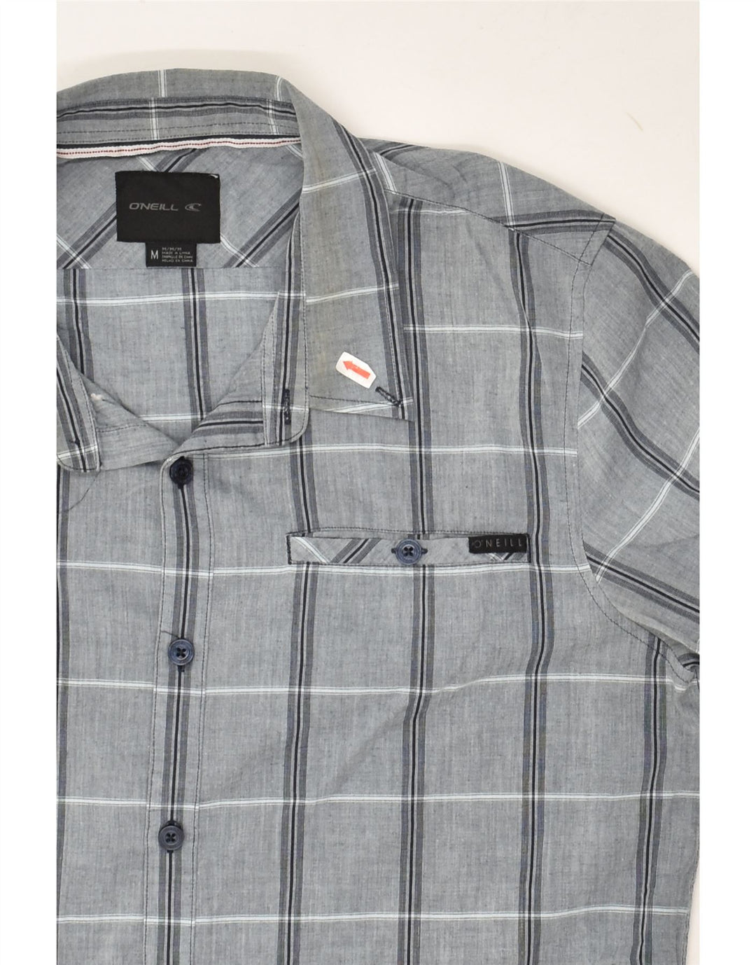 O'NEILL Mens Shirt Medium Grey Check Cotton | Vintage O'Neill | Thrift | Second-Hand O'Neill | Used Clothing | Messina Hembry 