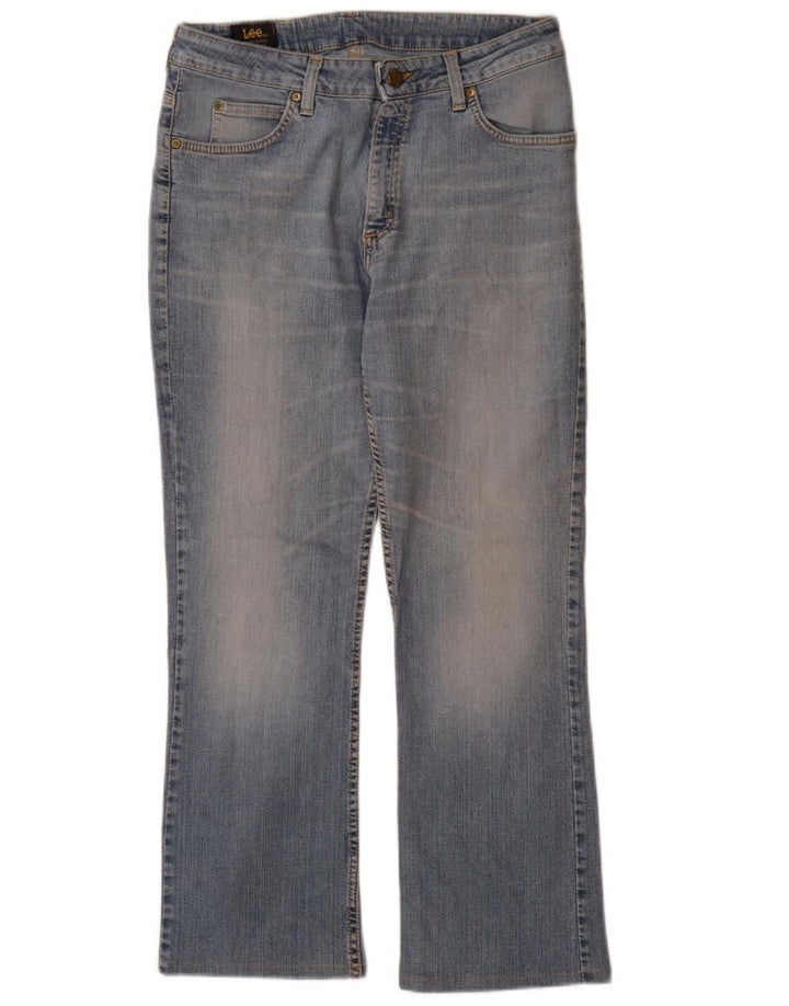 Damskie jeansy LEE Cameron Straight W32 L28 Niebieskie bawełniane