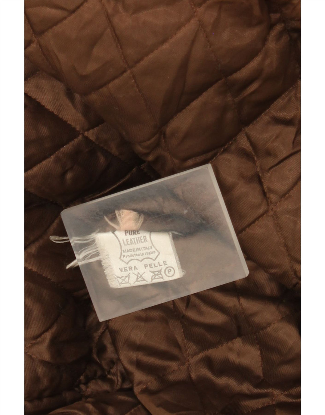 Vintage męska kurtka skórzana IT 58 4XL brązowa skóra