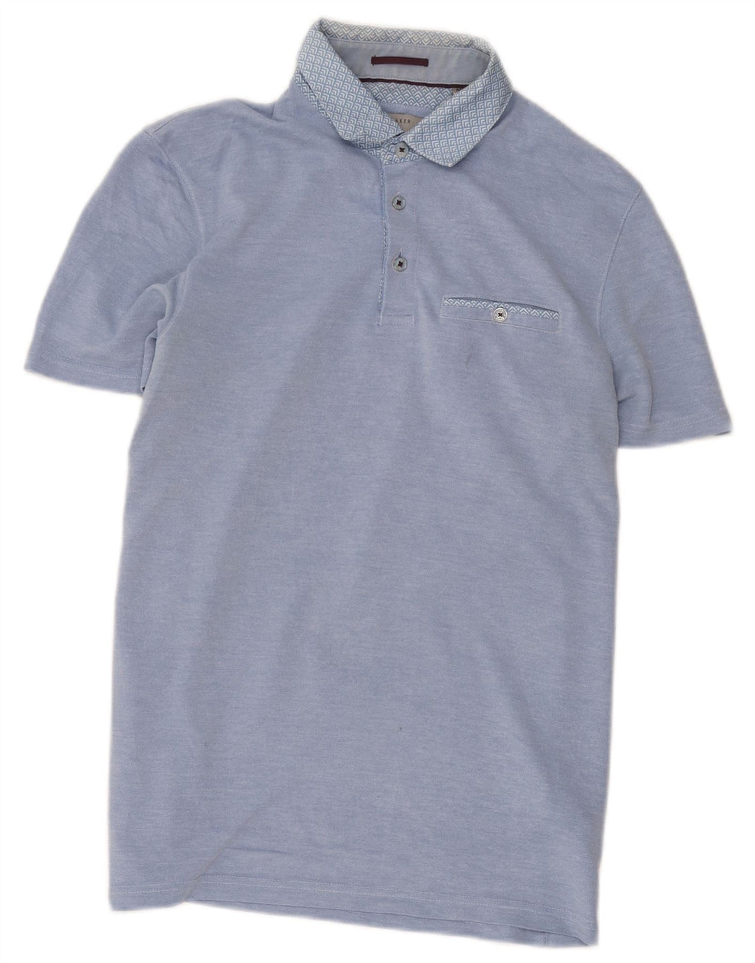 Męska koszulka polo Ted Baker, rozmiar 3, średni niebieski, modal