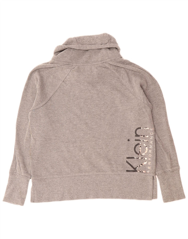 Damska bluza CALVIN KLEIN Performance Graphic Jumper UK 10 Small Grey