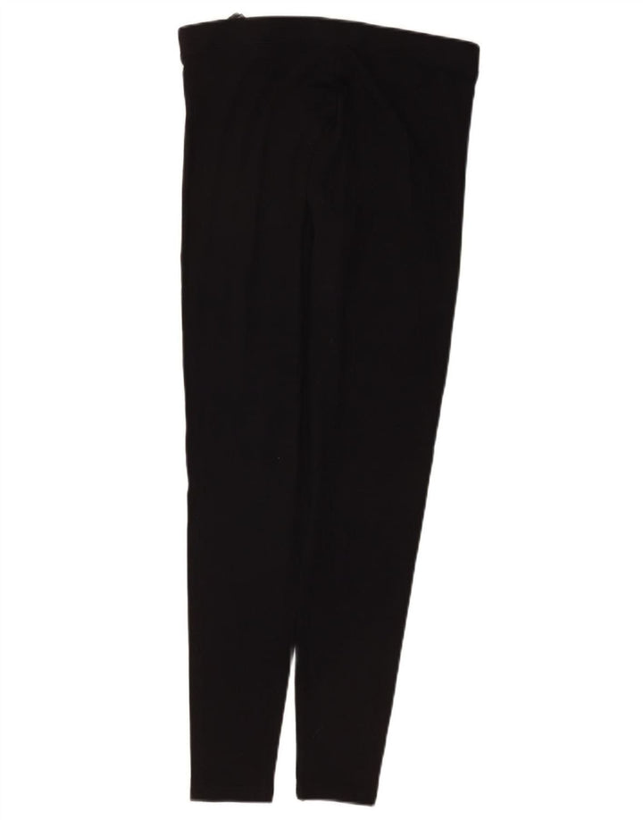 Legginsy damskie Marks & Spencer UK 12, średnie, czarne, bawełniane