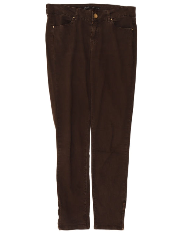 Męskie jeansy slim fit Zara EU 40 Medium W30 L28 Brązowa bawełna