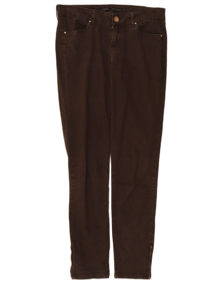 Męskie jeansy slim fit Zara EU 40 Medium W30 L28 Brązowa bawełna