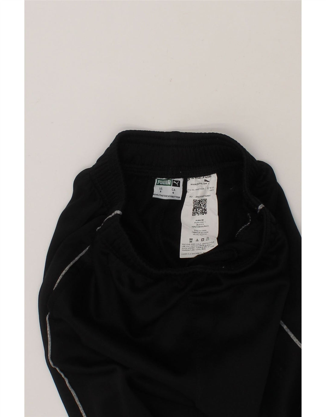 PUMA Boys Tracksuit Trousers 5-6 Years  Black Polyester Vintage Puma and Second-Hand Puma from Messina Hembry 