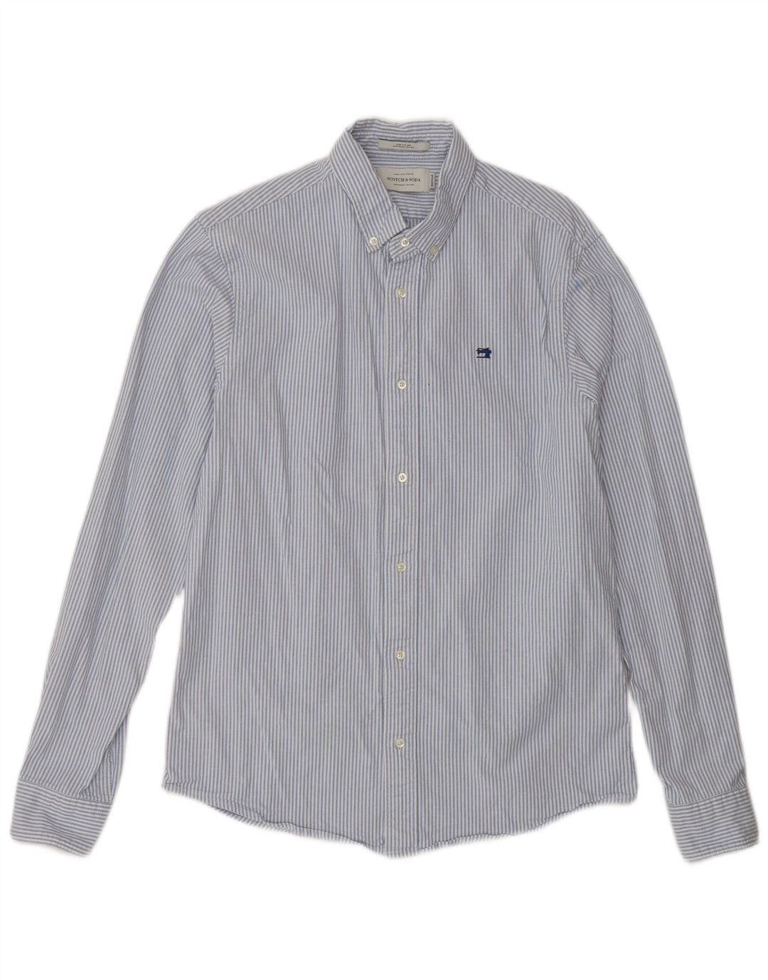 Koszula męska SCOTCH & SODA, bawełniana w ciemnoniebieskie prążki