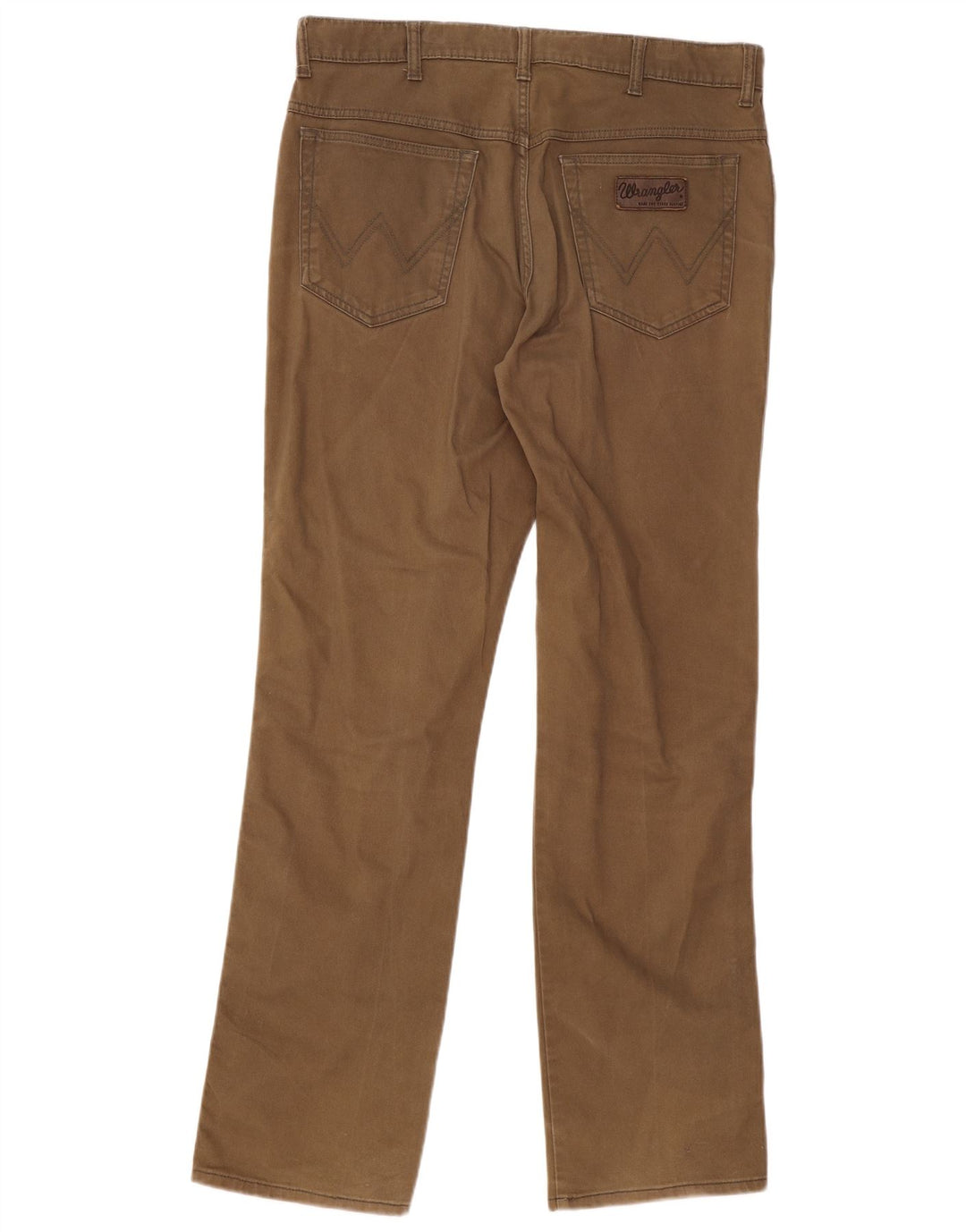 Męskie spodnie codzienne WRANGLER Texas Stretch Straight W36 L34 Brązowa bawełna