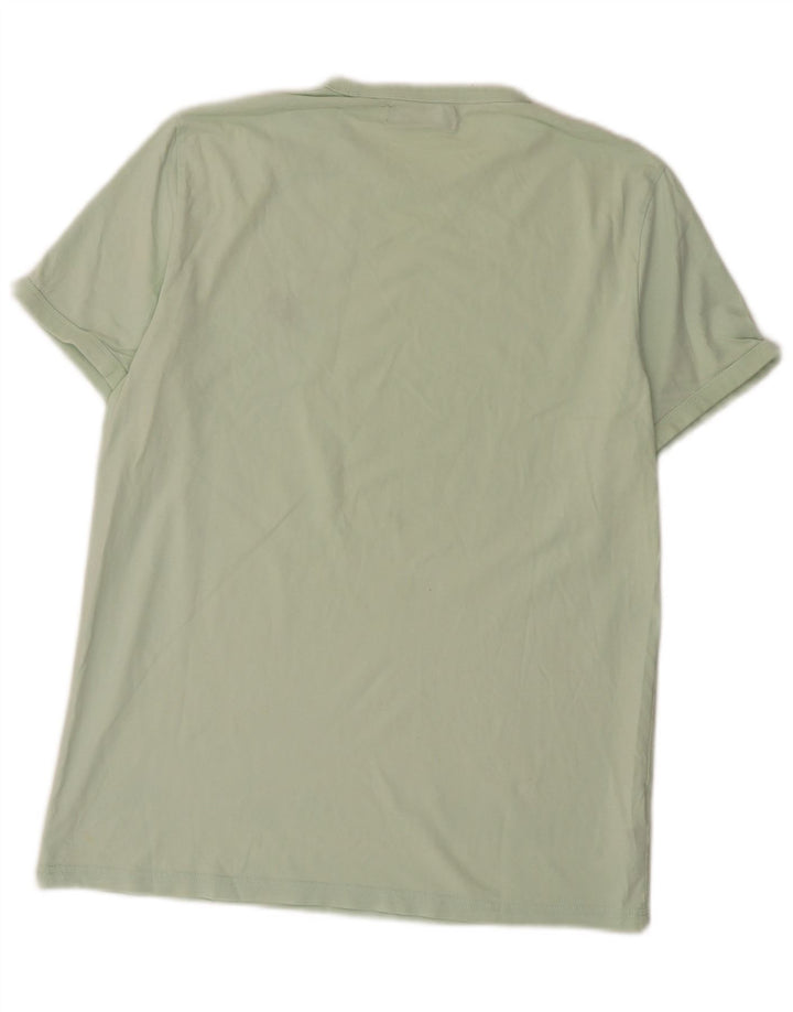 T-shirt męski Fred Perry, średni zielony, bawełniany