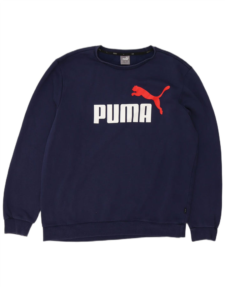 Męska bluza z grafiką Puma XL, granatowa