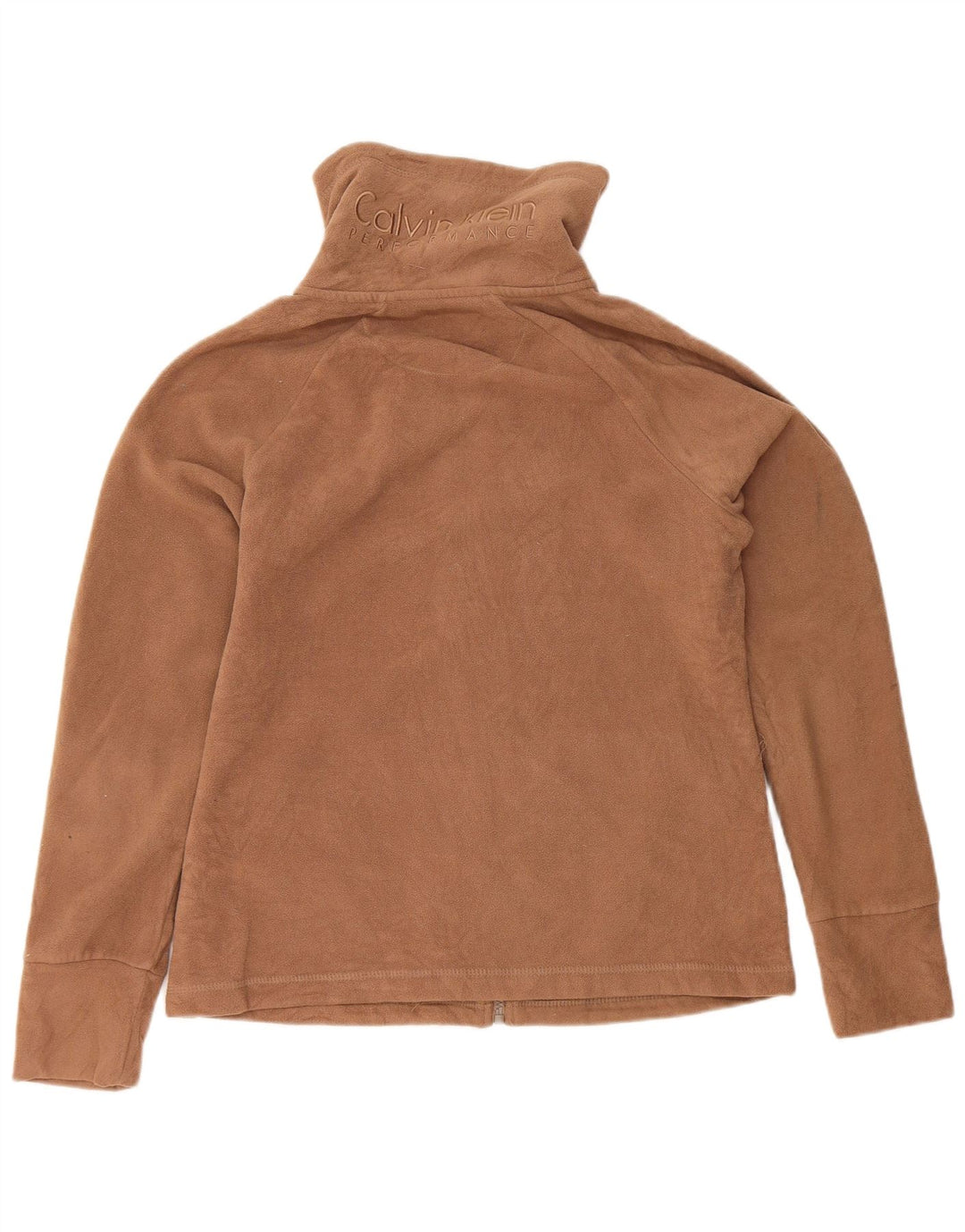 Damska kurtka polarowa Calvin Klein Graphic UK 14, średni brąz, poliester