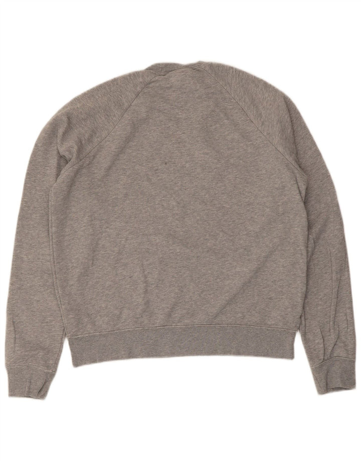 Męska bluza z grafiką Nike, mała, szara, nakrapiana bawełna