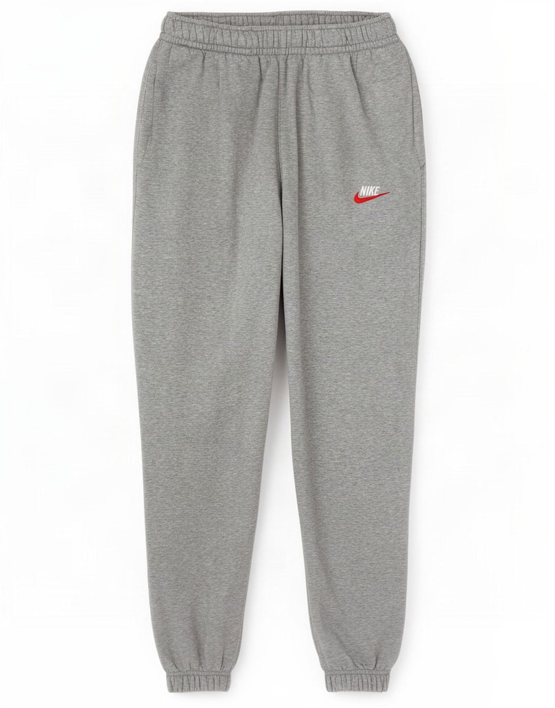 Męskie spodnie dresowe Nike, małe, szare, nakrapiane, bawełniane