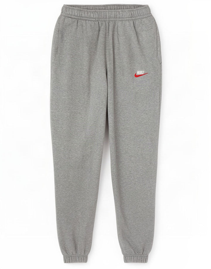 Męskie spodnie dresowe Nike, małe, szare, nakrapiane, bawełniane