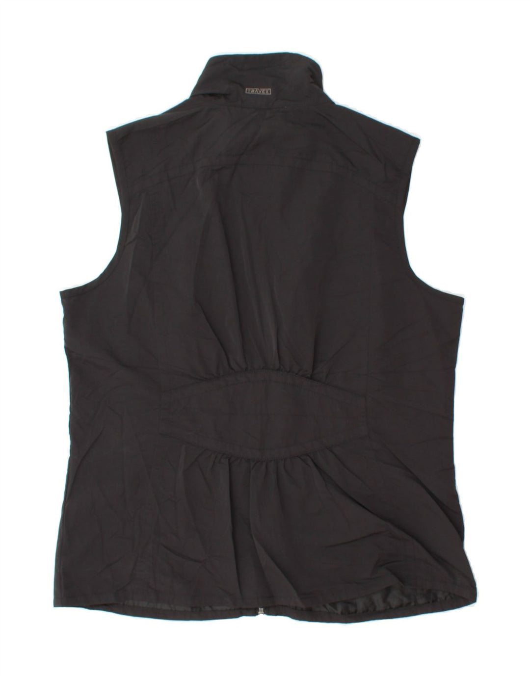 EDDIE BAUER Womens Utility Gilet UK 16 Large Black Nylon Vintage Eddie Bauer and Second-Hand Eddie Bauer from Messina Hembry 