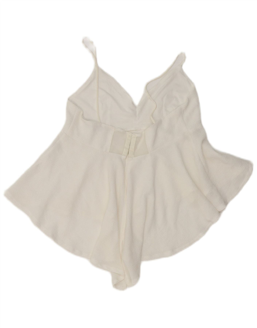 Damski asymetryczny top na ramiączkach Zara UK 8 Small White