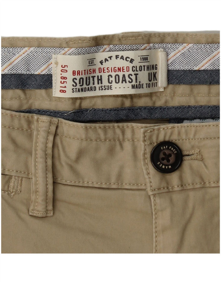 FAT FACE Mens Chino Shorts W32 Medium Beige Cotton