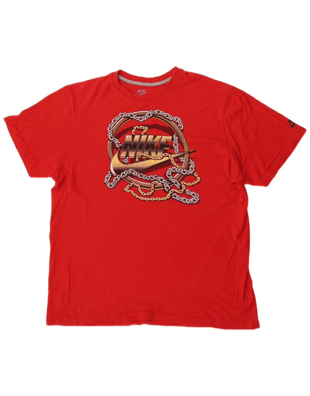 Męski T-shirt Nike o regularnym kroju z grafiką, XL, czerwony
