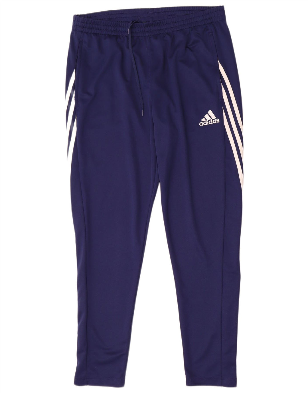 Męskie spodnie dresowe Adidas Climalite, duże, granatowe, z poliestru