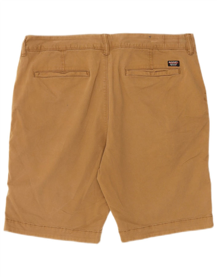 Męskie spodenki Chino Superdry W34, duże, beżowe, bawełniane